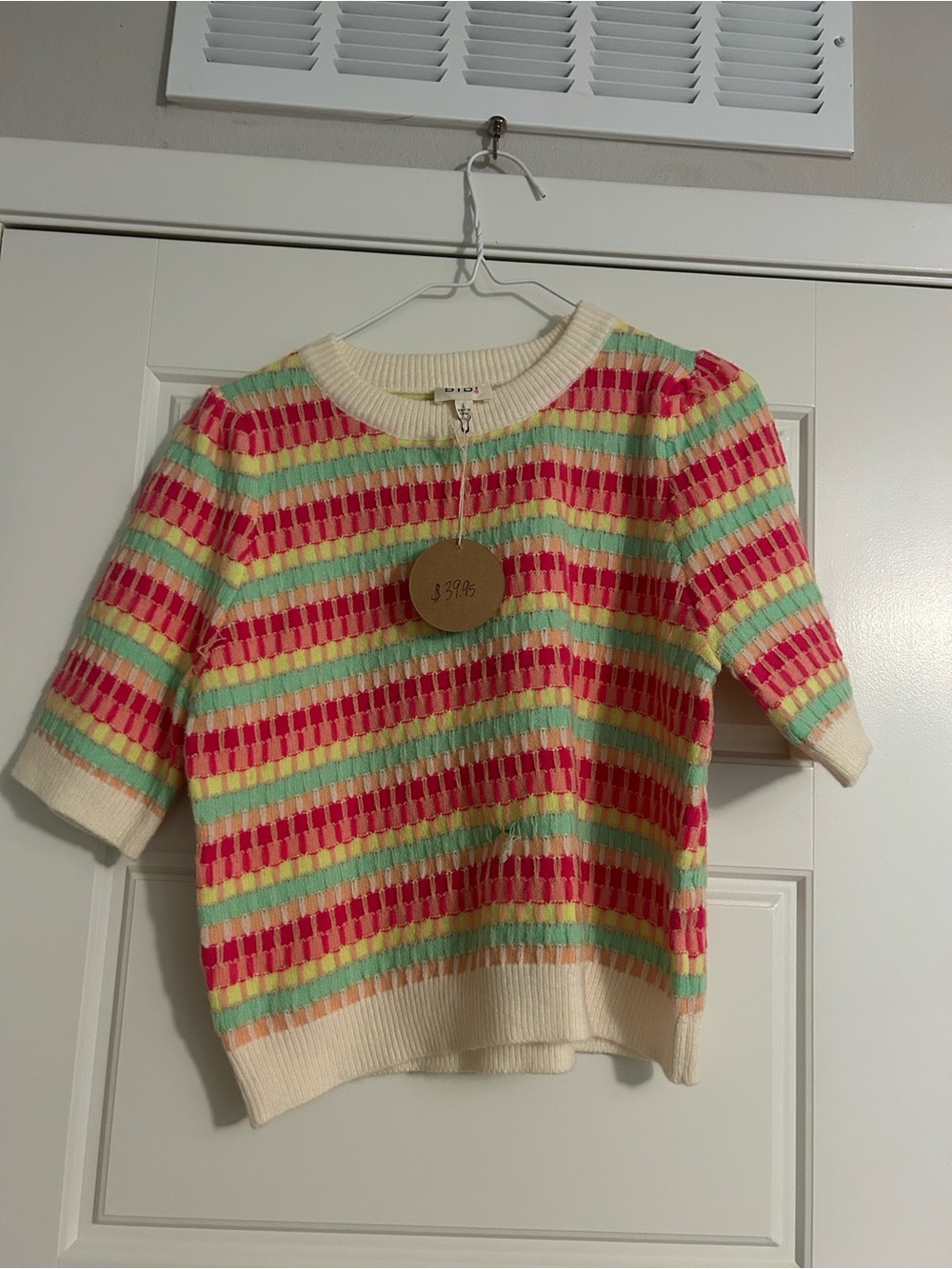 BIDI Striped Knit Top